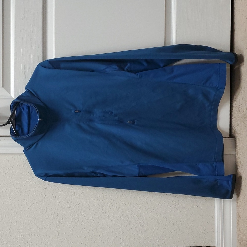 Lululemon Men Pullover Half Zip Color Dark Blue Size Large